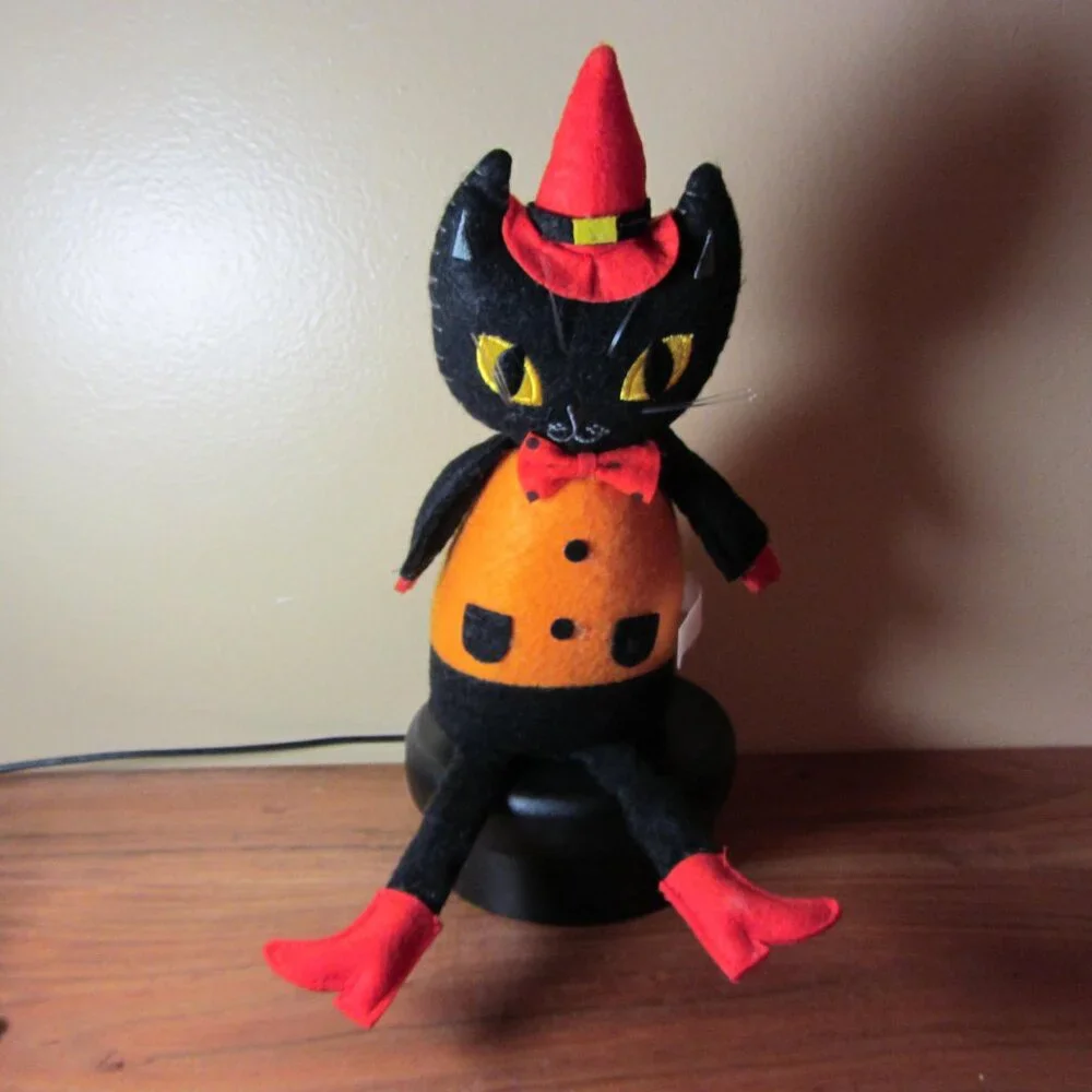 plush target 2017 halloween black cat shelf sitter (W4035)